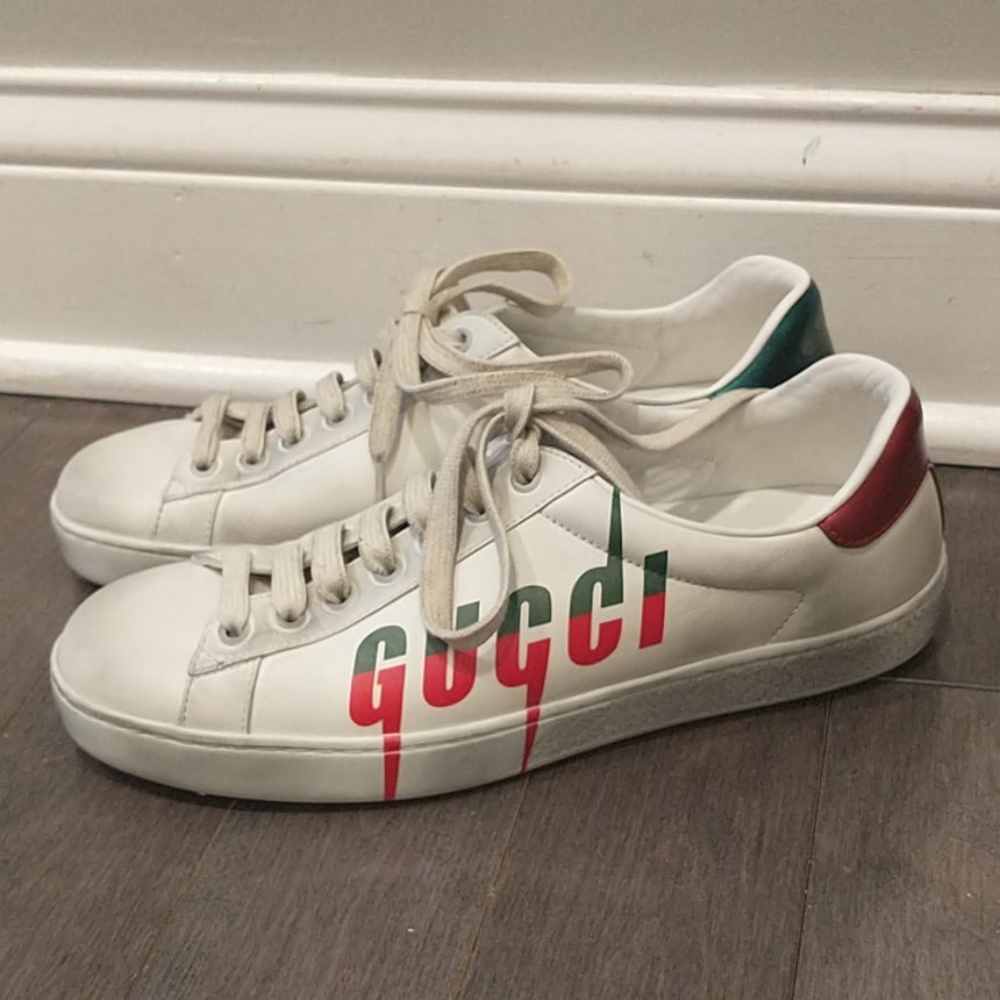 Gucci Ace distressed sneakers size 6 - Picture 2 of 9